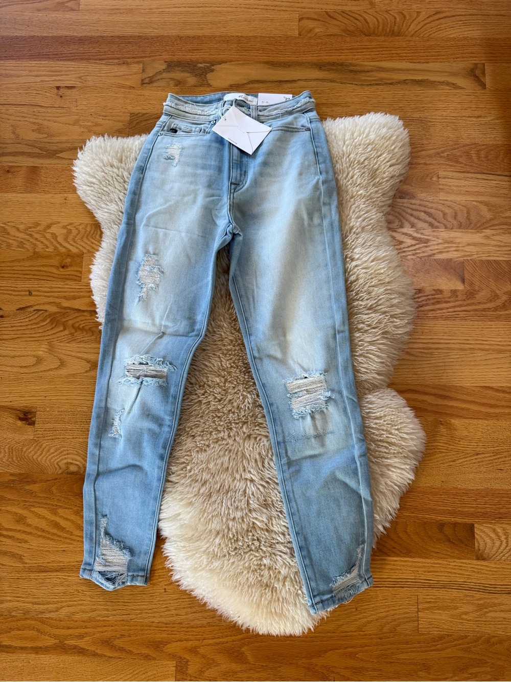 KanCan Light Blue Distressed Skinny Jeans